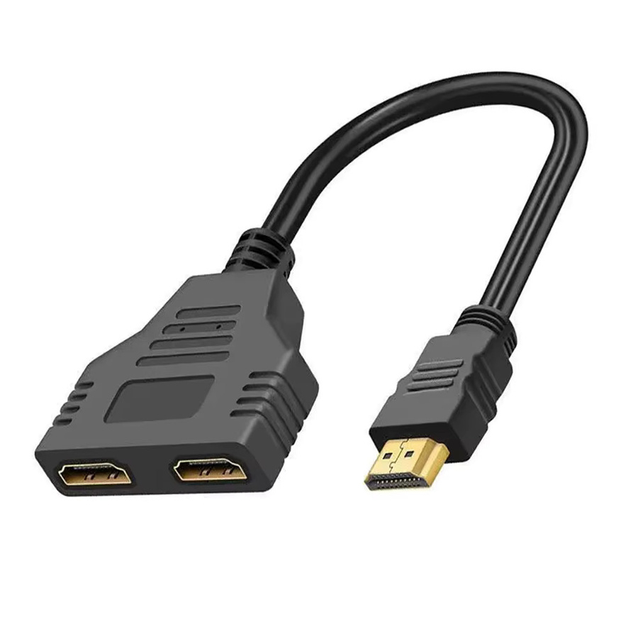Maerknon HDMI Splitter 1 In 2 Out Full HD 1080P mit Audio Interface in Schwarz - Bild 7