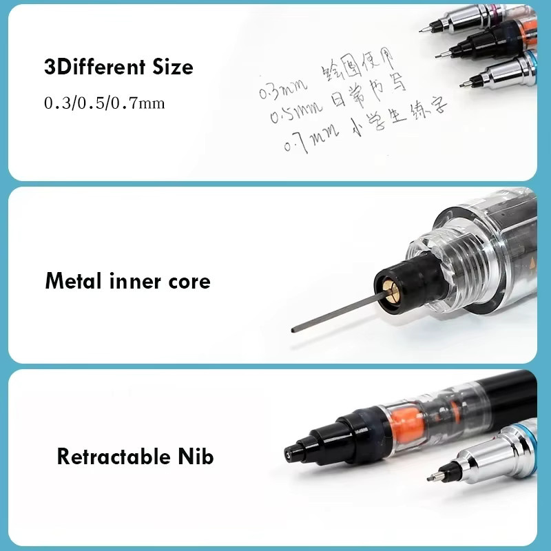 UNI KURA TOGA Druckbleistift M5-559 in Blau mit 0,5 mm Mine und automatischer Rotation - Bild 2