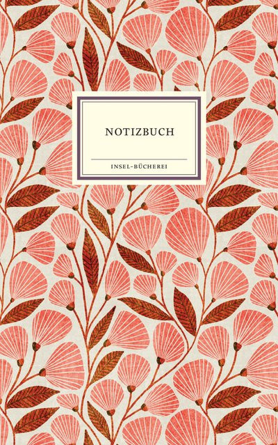Notizbuch Insel-Bücherei Roter Ginkgo, Blanko, Rot/Mehrfarbig - Bild 1