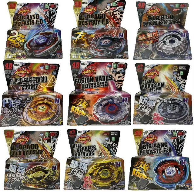 Takara Tomy 4D-Metall-Fusion-Sets, inklusive Launcher und Kreisel, Set / Bundle - Bild 1