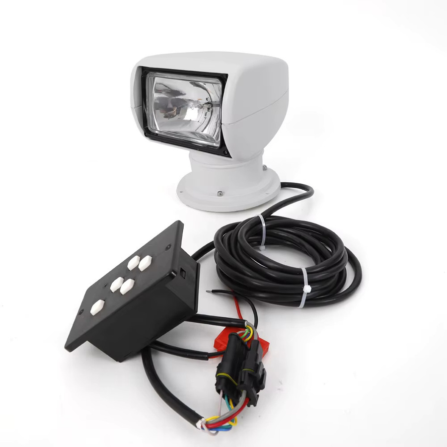 Wasserdichter Marine Scheinwerfer 100 W mit Fernbedienung, 12 V, 360 Grad drehbarer Bootssuchlicht in Weiß - Bild 4