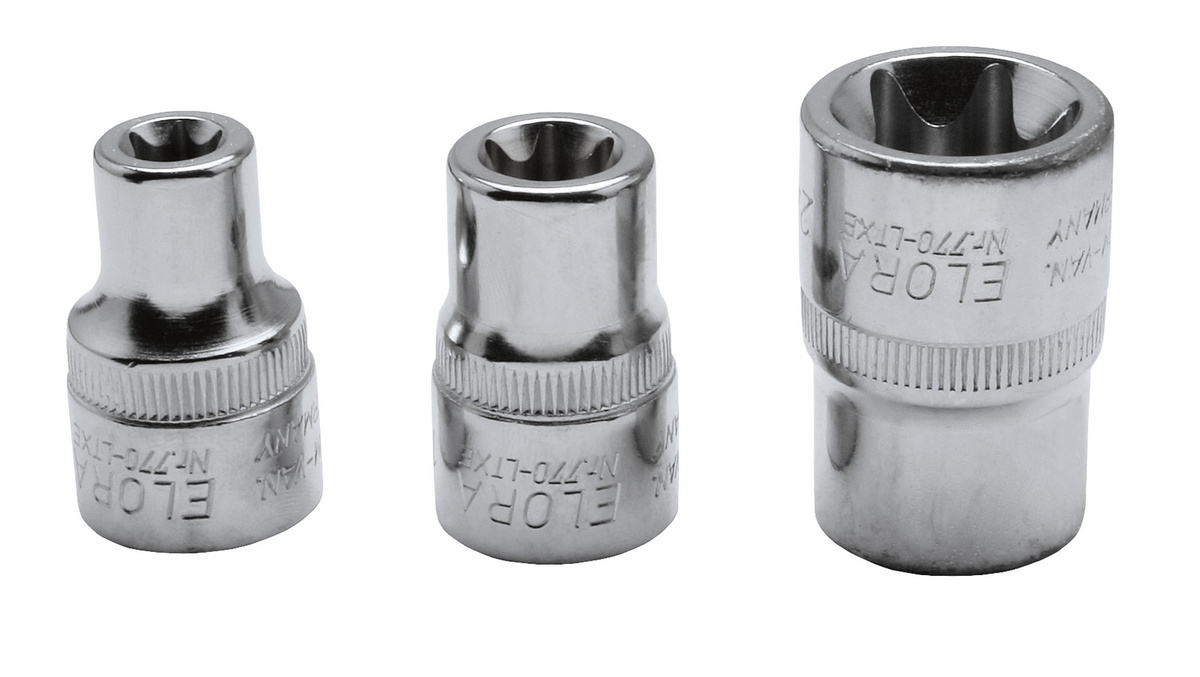 Elora Steckschlüssel-Einsatz TORX 24 mm, 1/2 Zoll, Silber - Bild 1