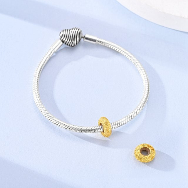 Charms Perlen 925 Silber, Gold, Kristall, Damen - Bild 1