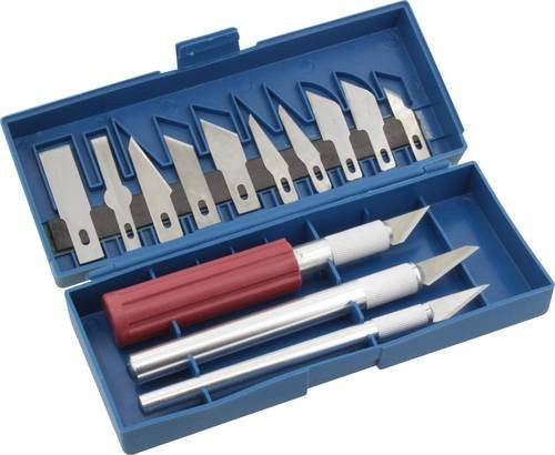 Donau Elektronik MS13 Präzisions- und Bastelmesser mit Scalpel #11 in Silber aus Aluminium - Bild 1