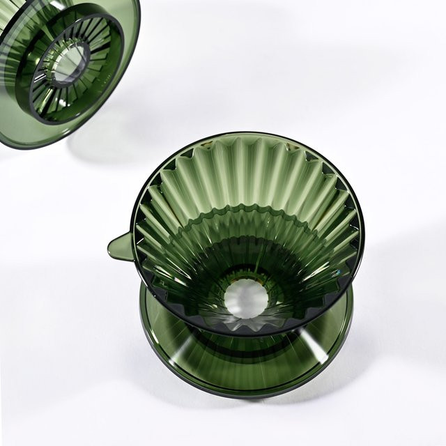 Kacacao Kaffeetropfer aus Kunststoff in Grün, Wiederverwendbarer Kaffeefilter und Kaffeetrichter für Barista, 1–2 Tassen - Bild 1