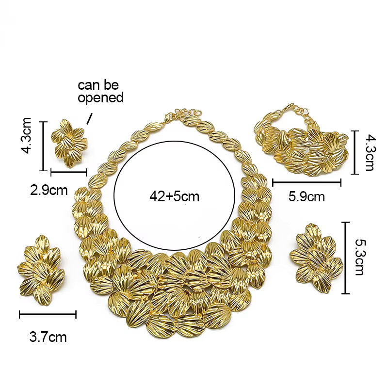HIPUNK Schmuckset, vergoldet, Gold, Unisex - Bild 2