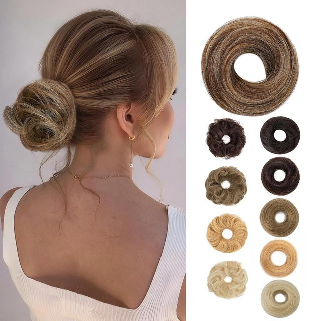 DinDong Synthetische Messy-Haarknoten-Extensions, Damen - Bild 1