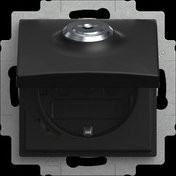 Busch-Jaeger Steckdoseneinsatz EUKBSL-915 in Schwarz - Bild 1