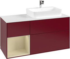 V&B Finion Waschtischunterschrank in Grau Lack, Wandmontage, Breite: 120 cm - Bild 1