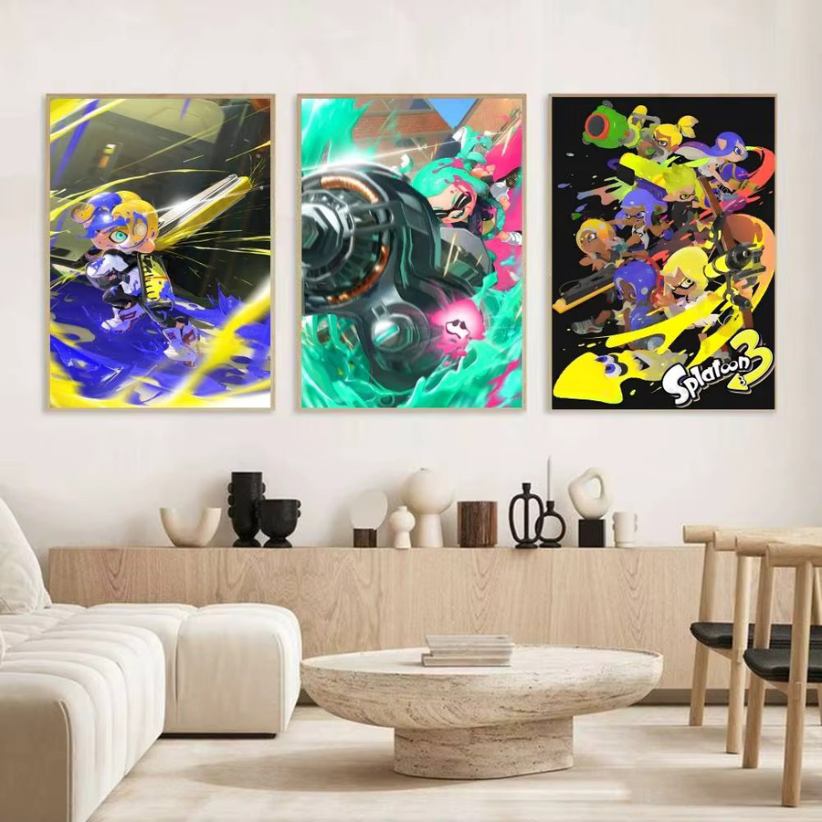 Selbstklebender Splatoon 3 Poster Papierdruck in Multicolour für deine Wandgestaltung - Bild 3