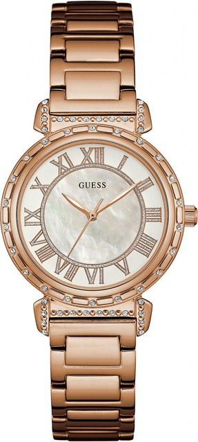 Guess Armbanduhr, Edelstahl, Quarz, Diamantbesetzt, 34 mm, Damen - Bild 1