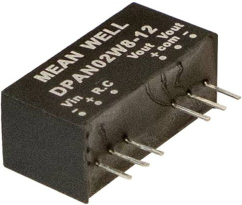 MEAN WELL DPAN02W8-12 DC/DC-Wandler Schwarz - Bild 1