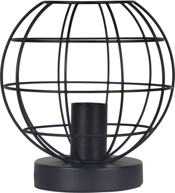 NETTLIFE Vintage Tischlampe in Schwarz aus Metall im Industrie-Design mit E27 Fassung für bis zu 40W - Bild 1