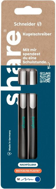 Share Kugelschreiber 2er-Set mit blauer und schwarzer Tinte - Bild 1