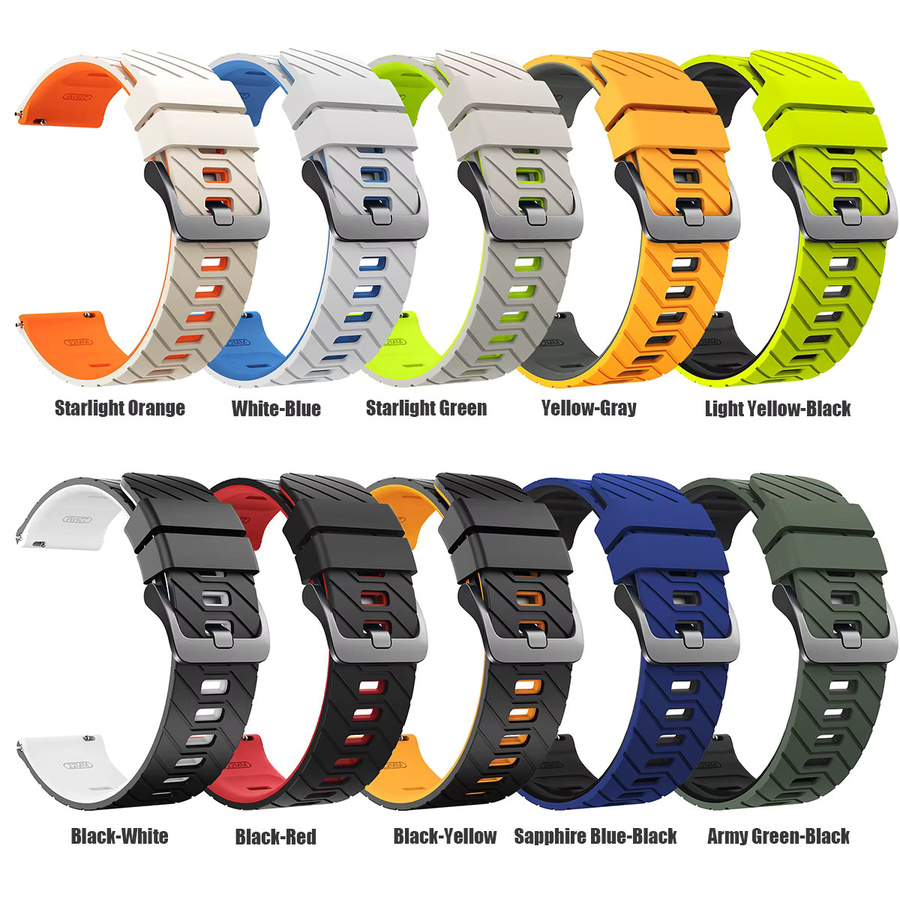Geekthink Uhrenarmband Silikon, 22 mm, Unisex - Bild 3