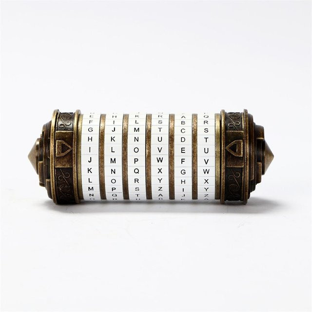 Da Vinci Code Mini Cryptex Lock-Puzzleboxen, weiß - Bild 1