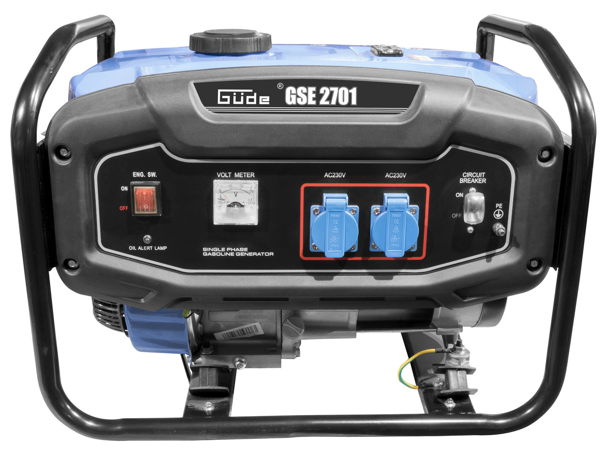 Güde Stromerzeuger GSE 2701 Benzin, 3,2 kW, blau/schwarz - Bild 4