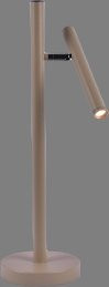 HELL Tischleuchte STREAK Akku in Beige mit LED und Dimmer aus Metall - Bild 1