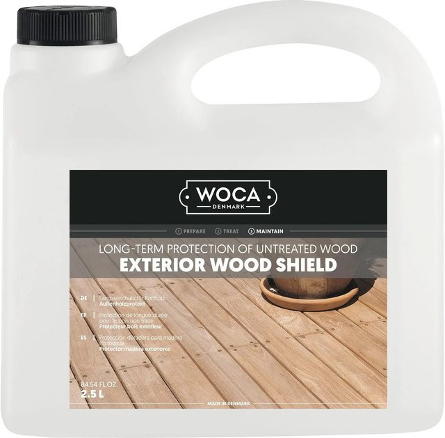 Woca Langzeitschutz Öl für unbehandeltes Holz im Außenbereich, transparent, 2,5 l - Bild 1