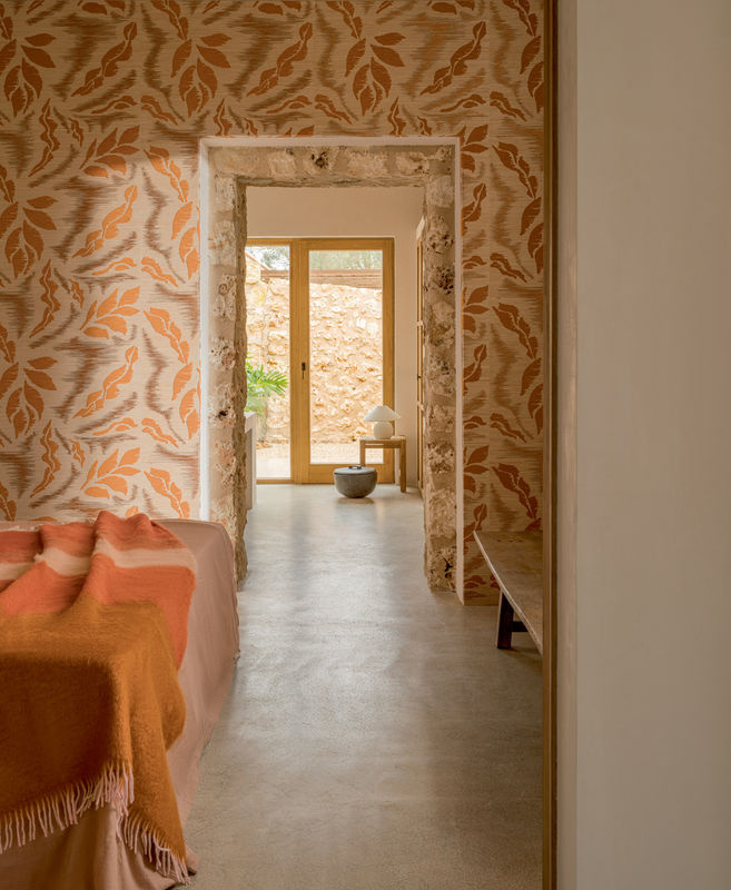 Élitis Tapete Iskandar RM 1097 35 in Orange mit abstraktem Boho-Design - Bild 2