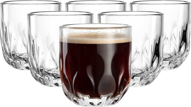 Leonardo Gocce Kaffeegläser Set, transparent, 6er Set, 220 ml pro Glas - Bild 1