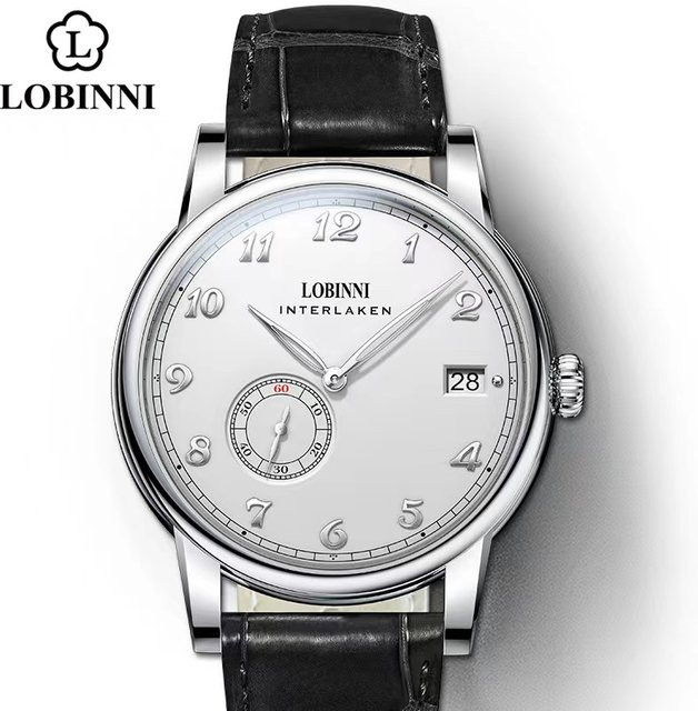 Lobinni Armbanduhr Automatik, Leder, Herren - Bild 1