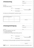 RNK Verlag Urlaubsantrag im A5 Format, weiß - Bild 1