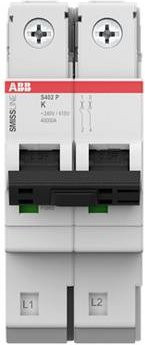 ABB S402P-K16 Leitungsschutzschalter 16A 240V Grau - Bild 1