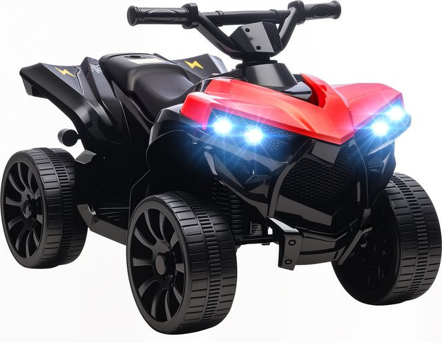 Aosom Kinder Quad Elektro 6V, Kinderfahrzeug, Rot, ab 3 Jahre - Bild 1