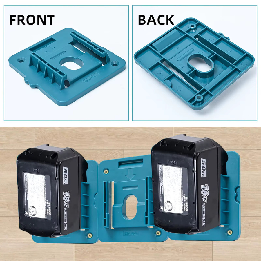 Makita Batterie Halter Wandhalterung für 18V Li-Ion Akkus BL1860 BL1850 BL1840 BL1830 in 1/5er Set - Bild 5