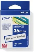 Brother TZe-M961 Schriftbandkassette für P-touch, Farbe: Silber matt, Schriftfarbe: Schwarz, Breite: 36 mm, Länge: 8 m - Bild 3