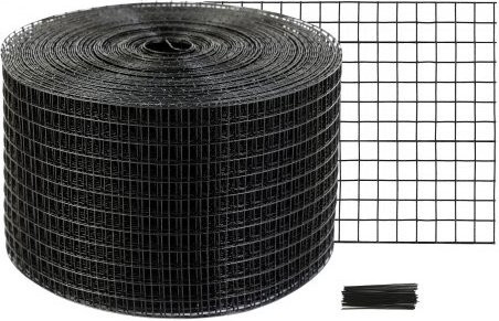 VEVOR Solar Panel Bird Guard Roll Kit mit rostgeschützter PVC-Beschichtung und 50 Kabelbindern, Maschenweite 12,7 mm, B: 3048 cm x H: 20 cm - Bild 1