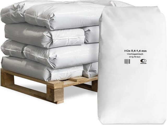 Galamio Spielsand von Wolff & Müller, feiner Sand in Beige und Weiß, Körnung 0,4 - 1,4 mm, 300 kg Palette (12 x 25 kg) - Bild 1