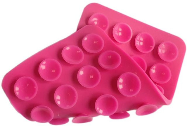 Putwer lova Selbstklebendes Silikon-Saugnapf-Pad für die Handy-Befestigung, Farbe: Pink - Bild 1