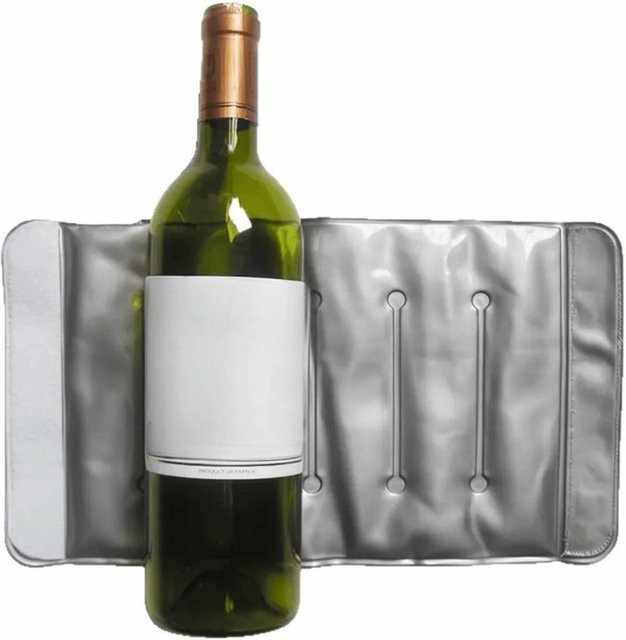Isolierte Weinkühlerhülle von JIOUjitang in Grau, schnellkühlende Weinkühler Tasche für Outdoor-Einsätze - Bild 1