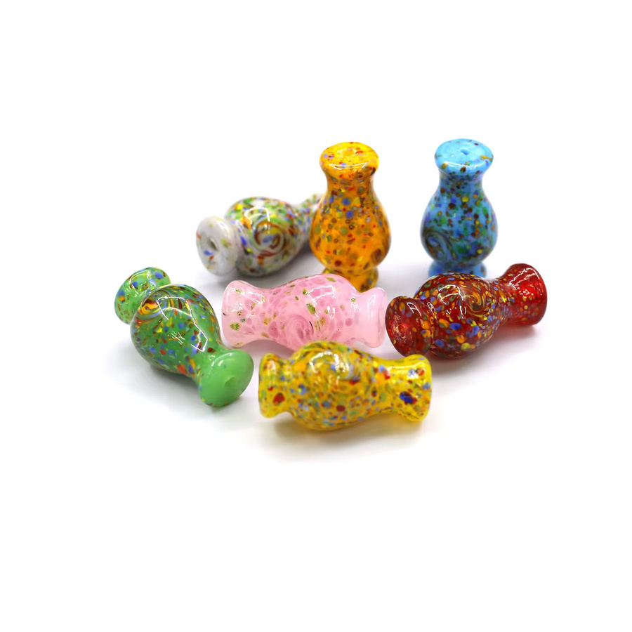 5 Stück Vasenförmige Stanzperlen, Lampwork-Glasperlen, 15 x 25 mm - Bild 4