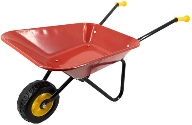 Galaflor Kinderschubkarre aus Metall in Rot - Bild 1