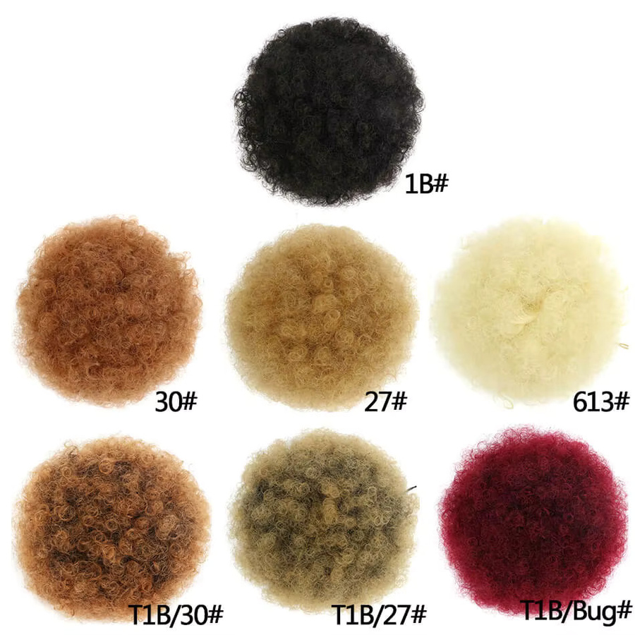 YAKIBEAUTY Afro Puff Haarverlängerung, Lockiges Haar - Bild 1