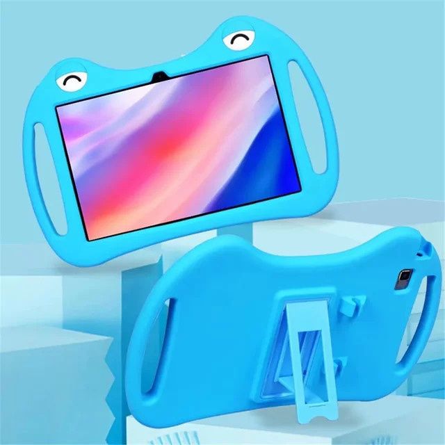 Stoßfeste Silikonhülle mit integriertem Ständer für Teclast 10,1 Zoll Tablets (M40 Pro Plus, M40S, P40HD, P20S, P20HD, P20) in Blau - Bild 1