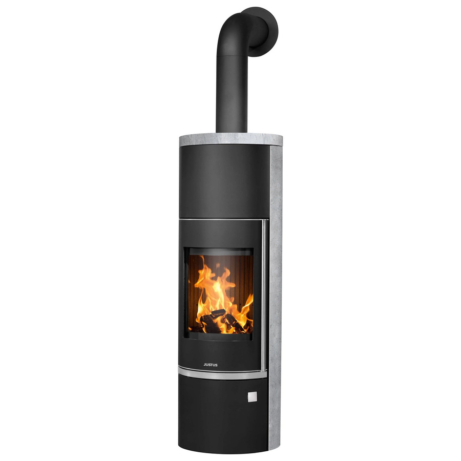 Justus Faro Aqua 2.0 Kaminofen Speckstein Schwarz-Grau 8,5 kW wasserführend - Bild 2