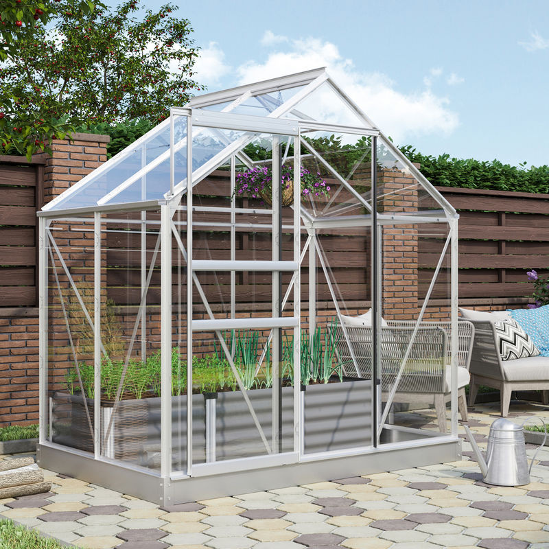 Vitavia Gewächshaus Venus 2500 aus Aluminium eloxiert mit 2,5 m² und Sicherheitsglas - Bild 3