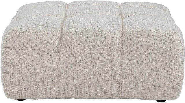 Vente-unique Sitzhocker Facivil in Beige aus Bouclé-Stoff, Breite: 94 cm, Tiefe: 43 cm, Höhe: 43 cm - Bild 1