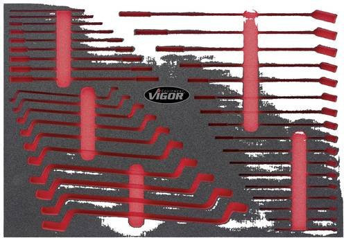 Vigour Weichschaum-Einlage V6643-L in Rot - Bild 1