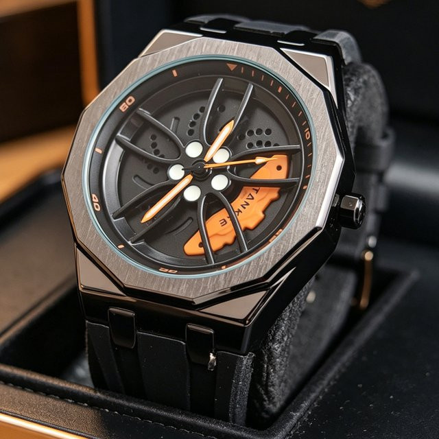STARPERISH Armbanduhr Quarz, Kautschuk, Schwarz, Herren - Bild 1