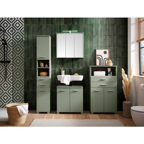 Schildmeyer Highboard Mono Pistazie, B/T/H: 30,3 x 32,6 x 110,5 cm - Bild 3