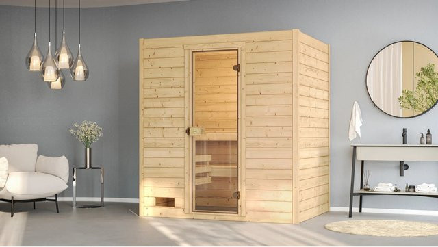 Weka Massivholzsauna Valida 2 in Beige ohne Ofen B/H/T: 189 x 203,5 x 139 cm - Bild 1