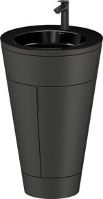 Duravit Waschtischunterschrank Starck 1 c-bonded Set, Farbe Graphit Schwarz Matt, B/T/H: 56 x 86,4 x 60,5 cm - Bild 1