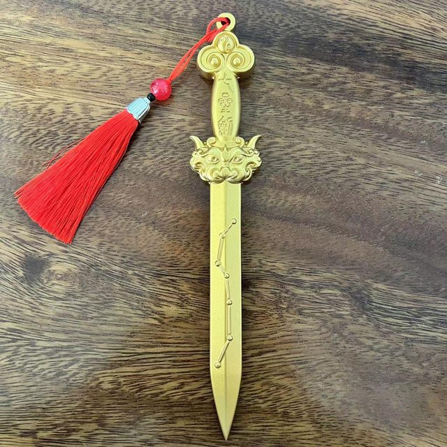 HomeHarmony Anhänger Kupfer, Sieben-Sterne-Kupferschwert, Unisex - Bild 1