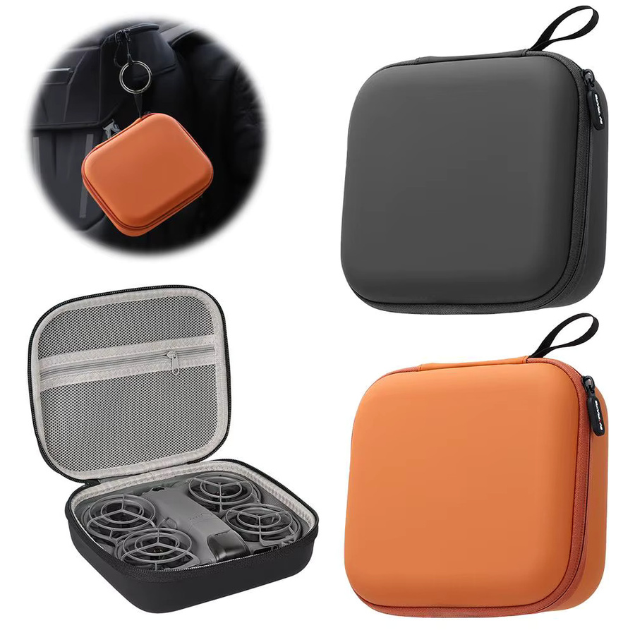 DJI NEO 2 Tragbare Reisetasche aus PU – Wasserdichte und Staubdichte Lagerungstasche für deine Drohne in Schwarz - Bild 5