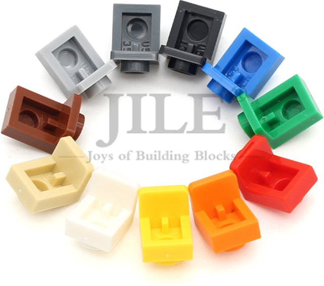 Jile MOC 36841 Halterung 1x1 Ziegel Nachfüllpack aus Kunststoff in Blau und Bunt (30 Stück) - Bild 1